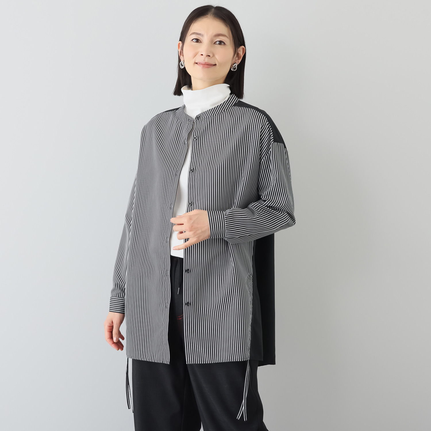 イクシーズ 表情豊かな 着るだけでおしゃれ オーバーシャツ