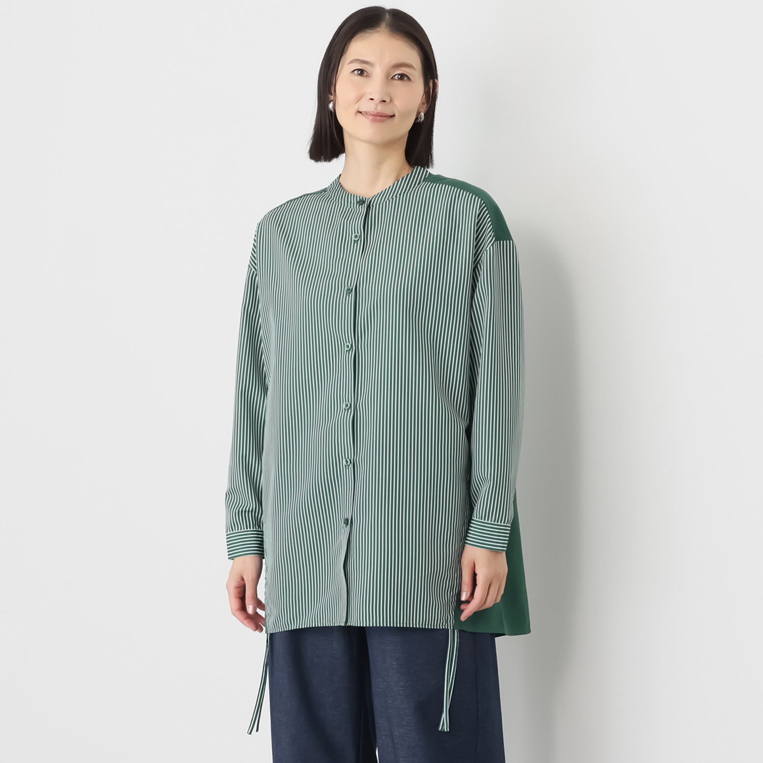 イクシーズ 表情豊かな 着るだけでおしゃれ オーバーシャツ