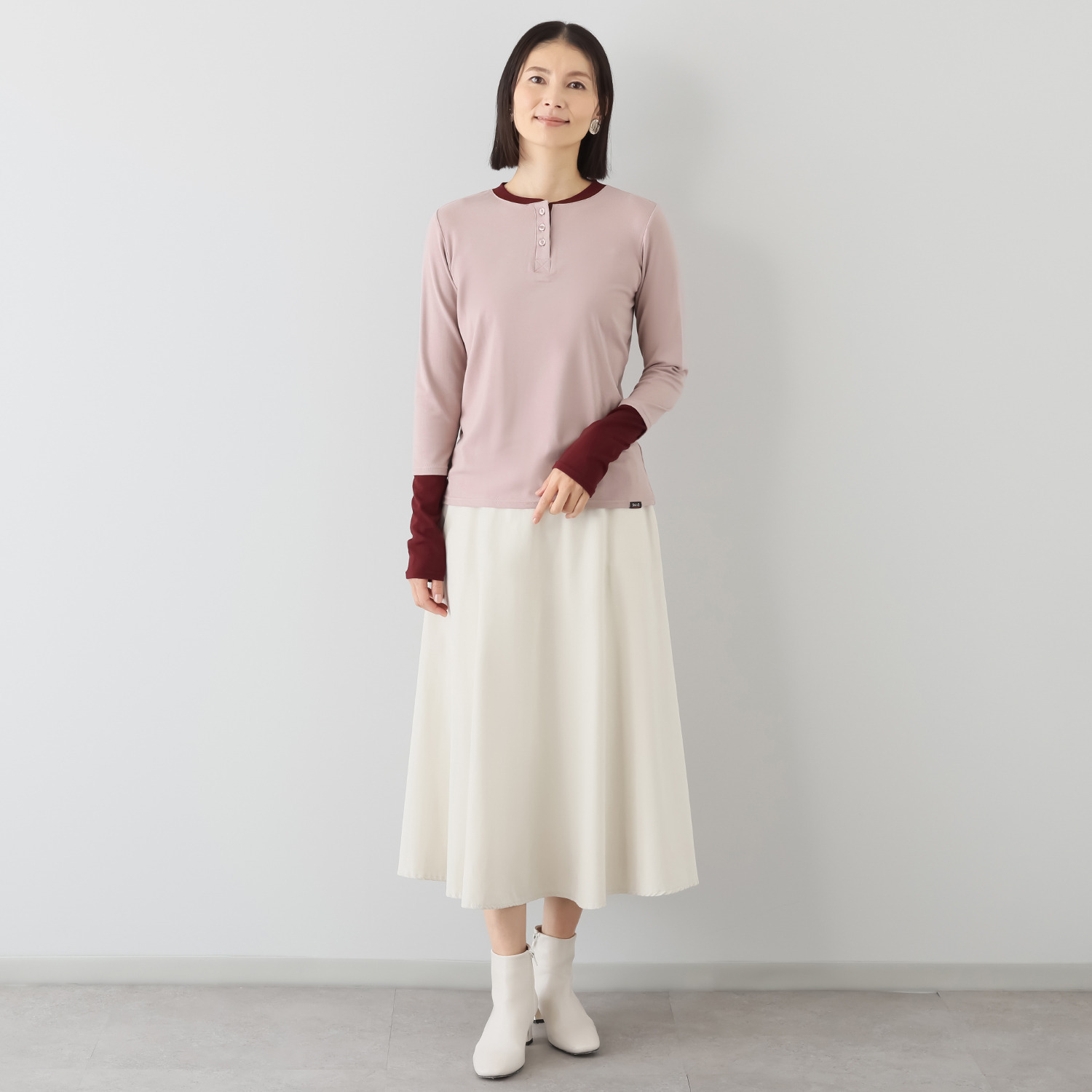 イクシーズ アクセントカラー プルオーバー