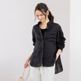 ウタオ フレンチリネン１００％ ピコ刺しゅう...