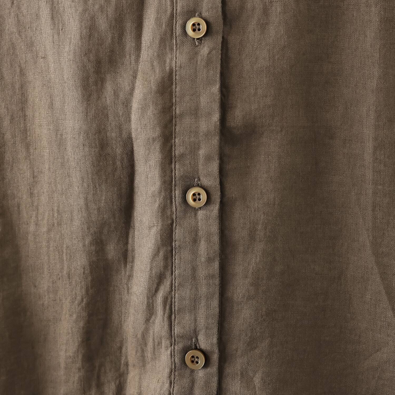 ウタオ フレンチリネン１００％ ピコ刺しゅう ボリュームスリーブ チュニック