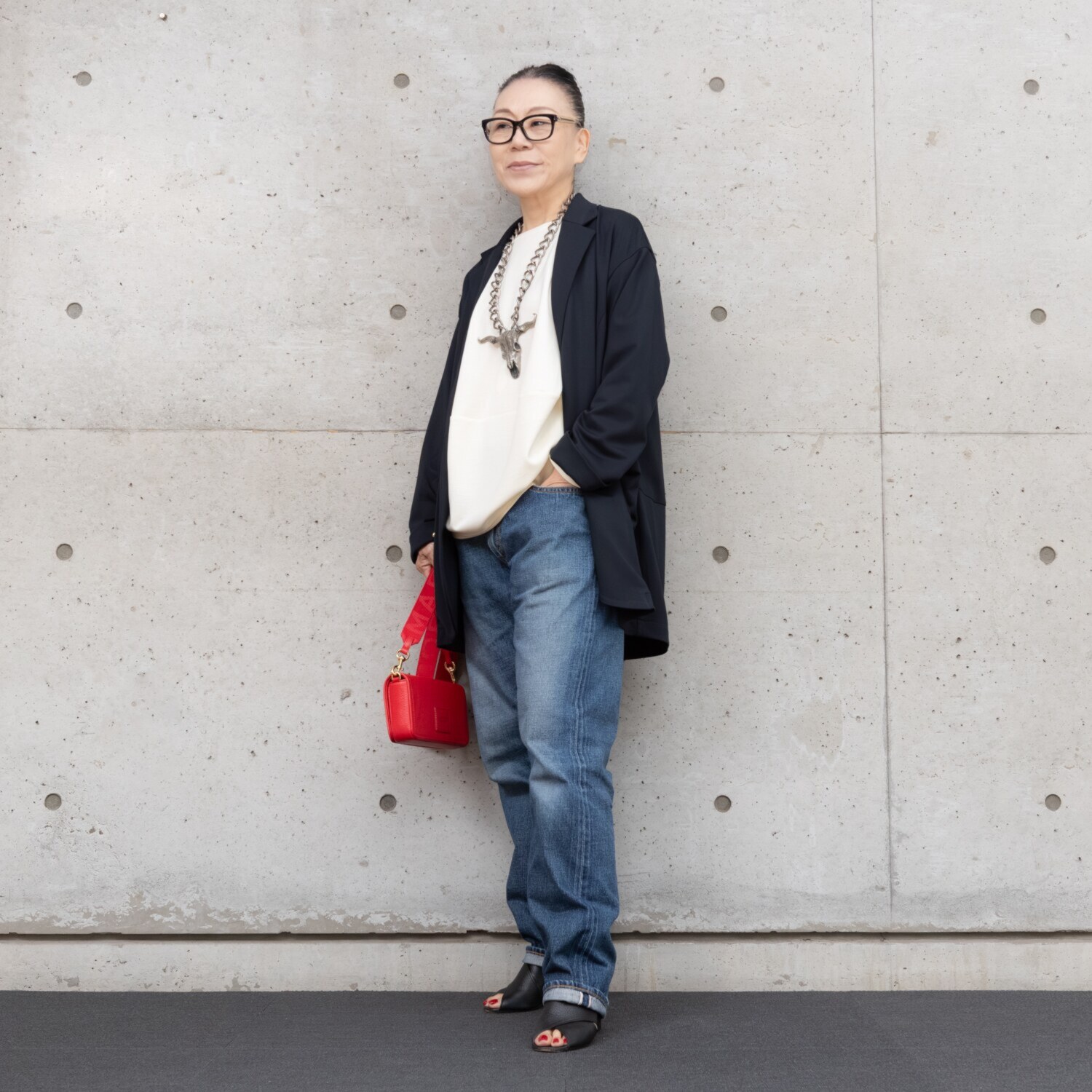 ヒロコ　デシネール なめらかスムースでつくる バレルシルエット ふんわり羽織る 大人のテーラード カーディガンジャケット