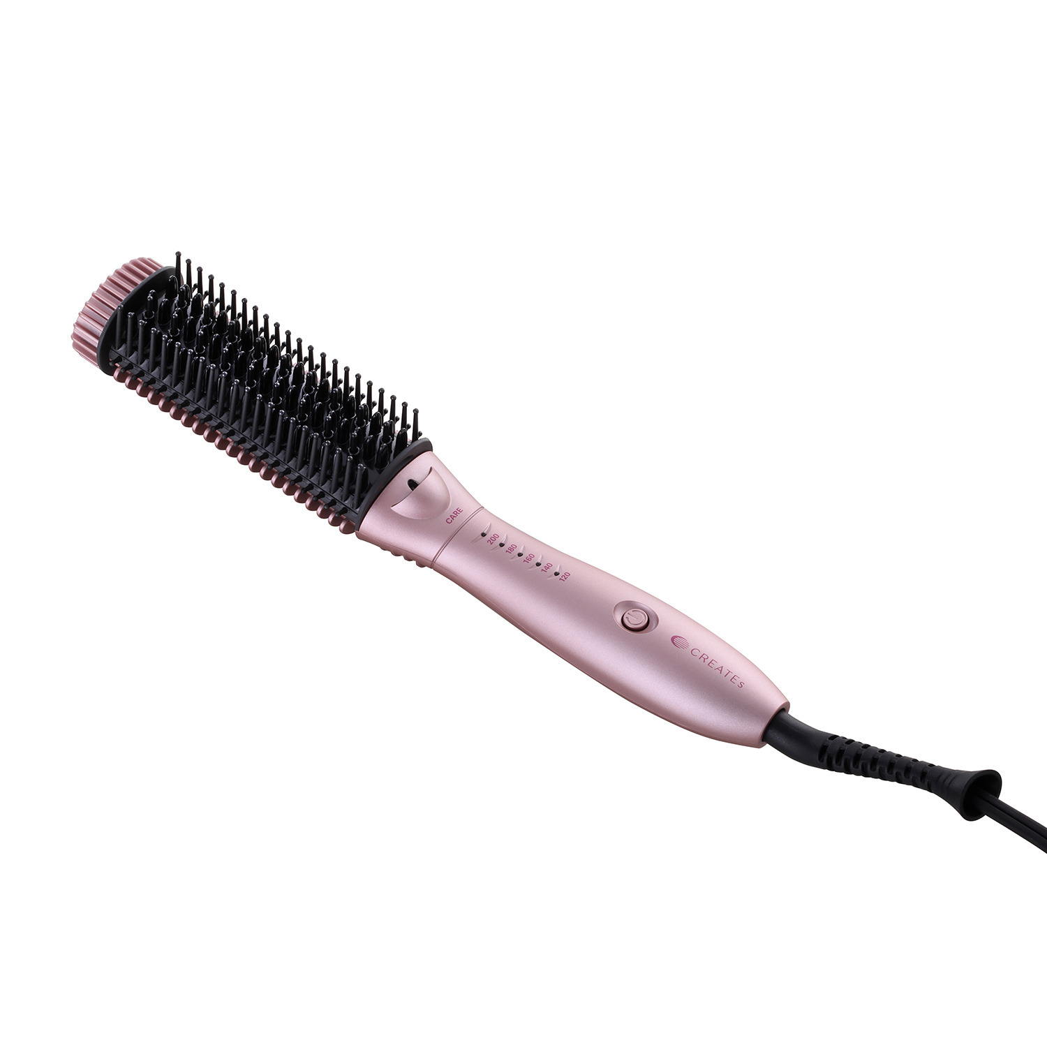 クレイツ ８０℃のケアモード搭載！ 幅広い温度設定ができて ブラシ感覚で使える ヘアアイロン ケアスタイリングブラシ ケアリッチ