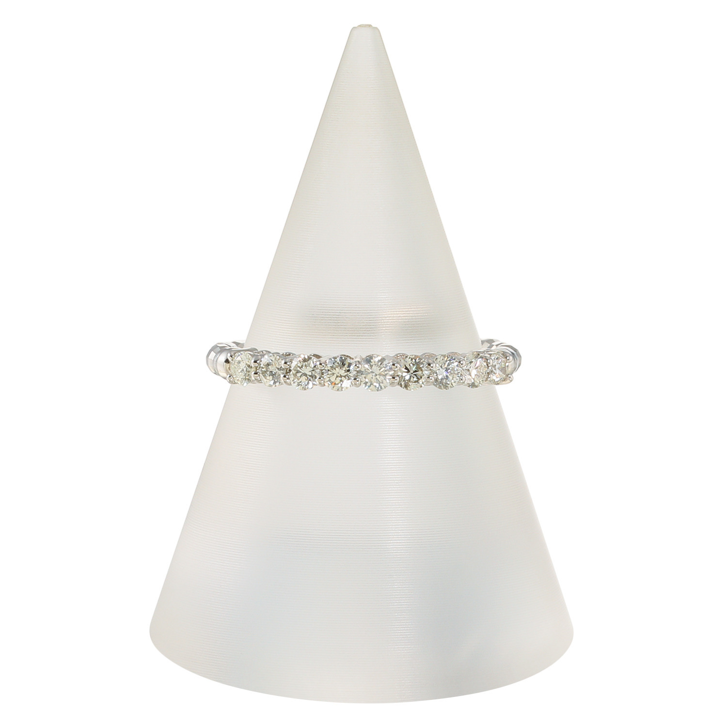 ディーラリエ ０．３カラットＵＰ ダイヤモンド ディーエラスティック ハーフエタニティリング