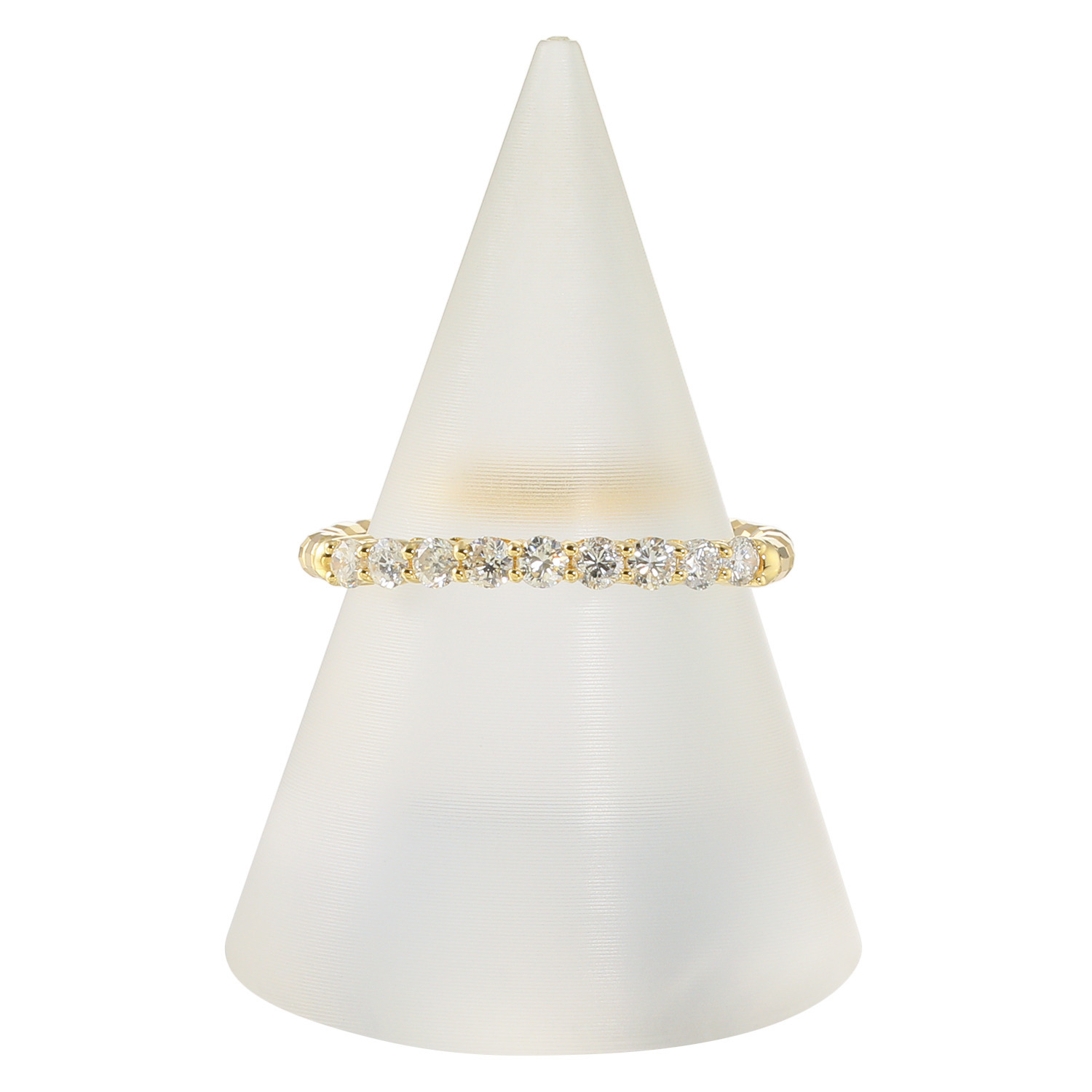 ディーラリエ ０．３カラットＵＰ ダイヤモンド ディーエラスティック ハーフエタニティリング