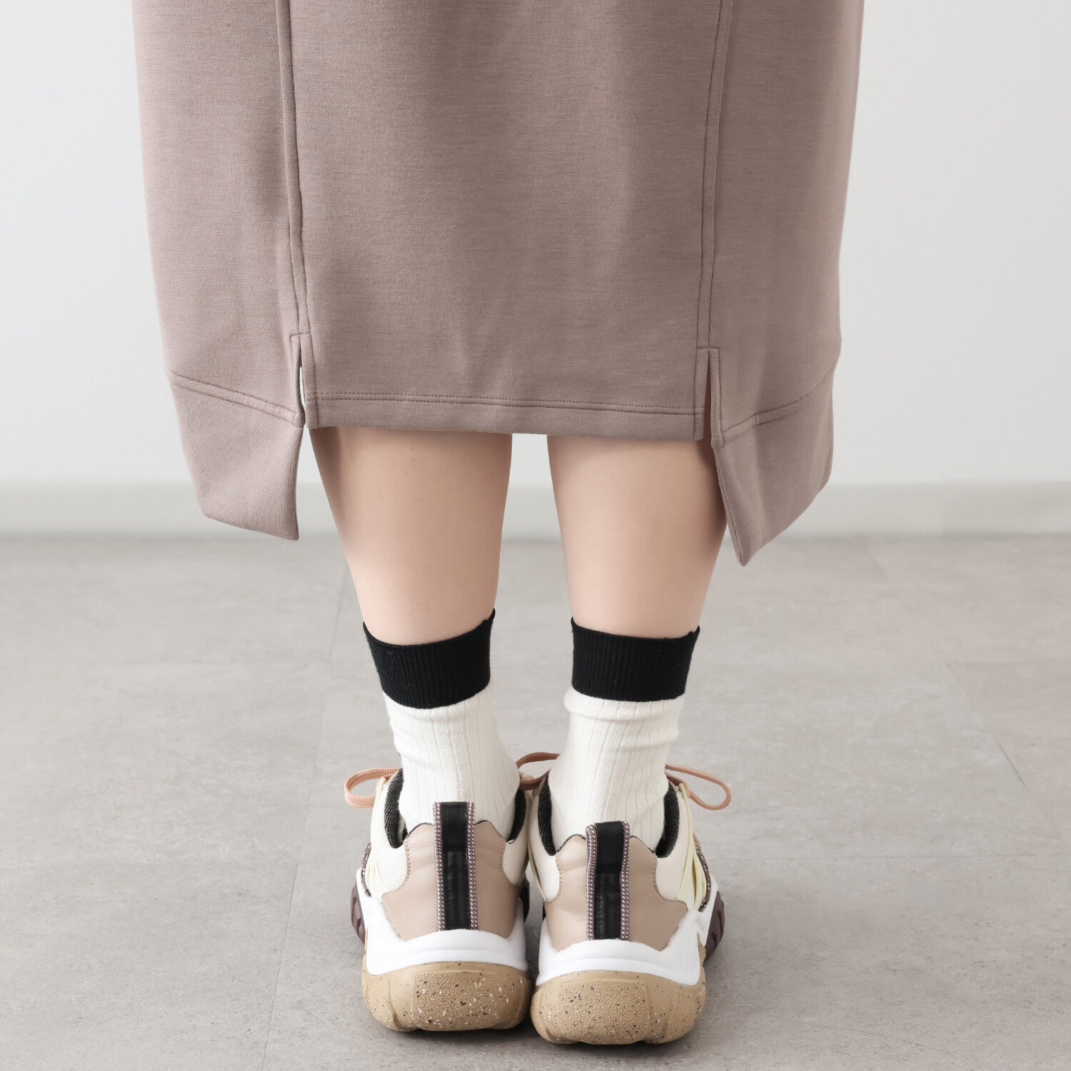 ゼラールスポーツ フーディーなのに上品！ ファインループジャージー きれい見えシルエット ワンピース