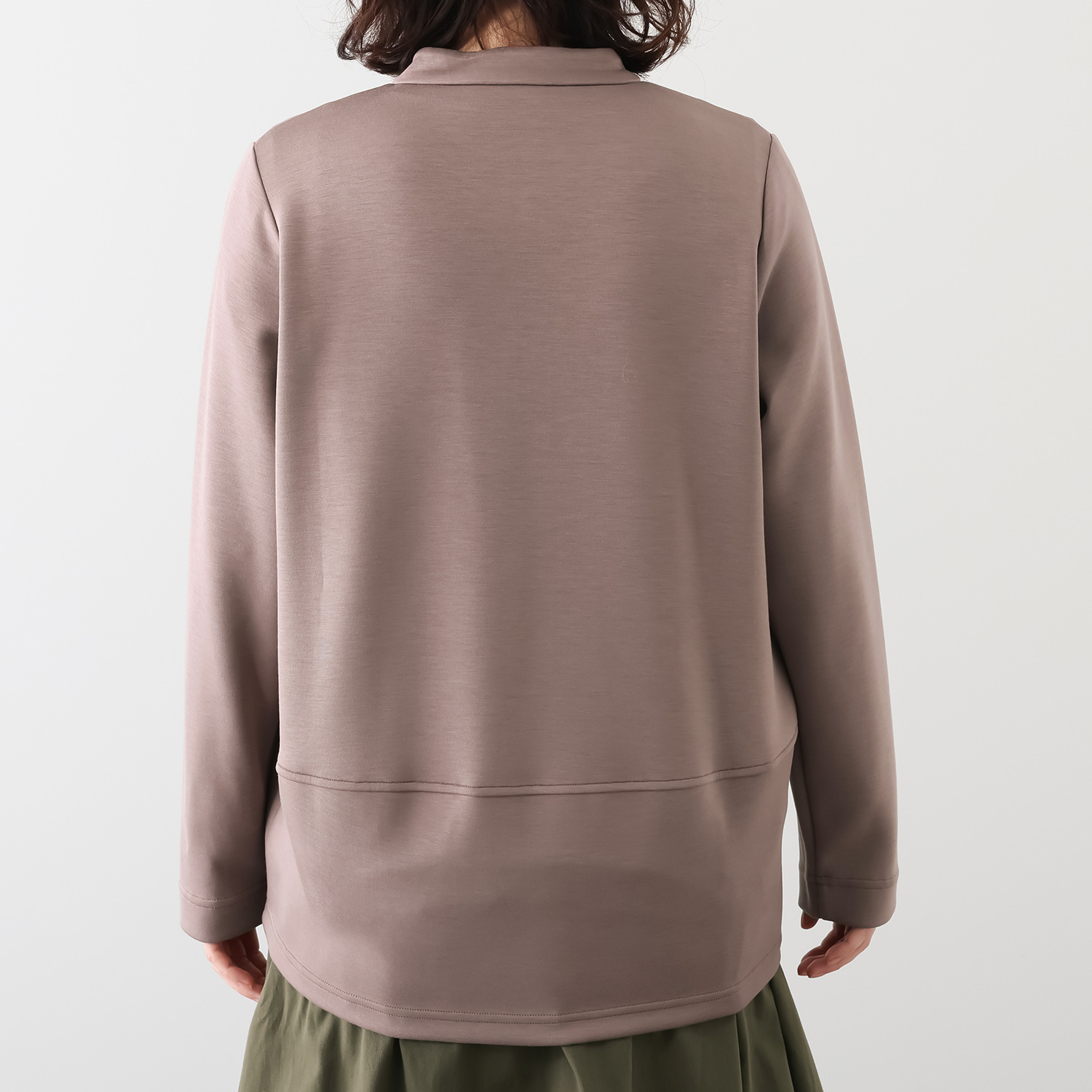 ゼラールスポーツ 新鮮シルエット！ ファインループジャージー ラウンドフォルム ライダースジャケット