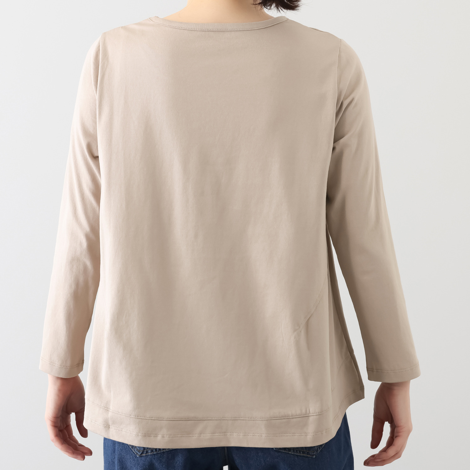 ゼラールスポーツ コットン１００％ 刺しゅうモティーフ ロングスリーブ プルオーバー