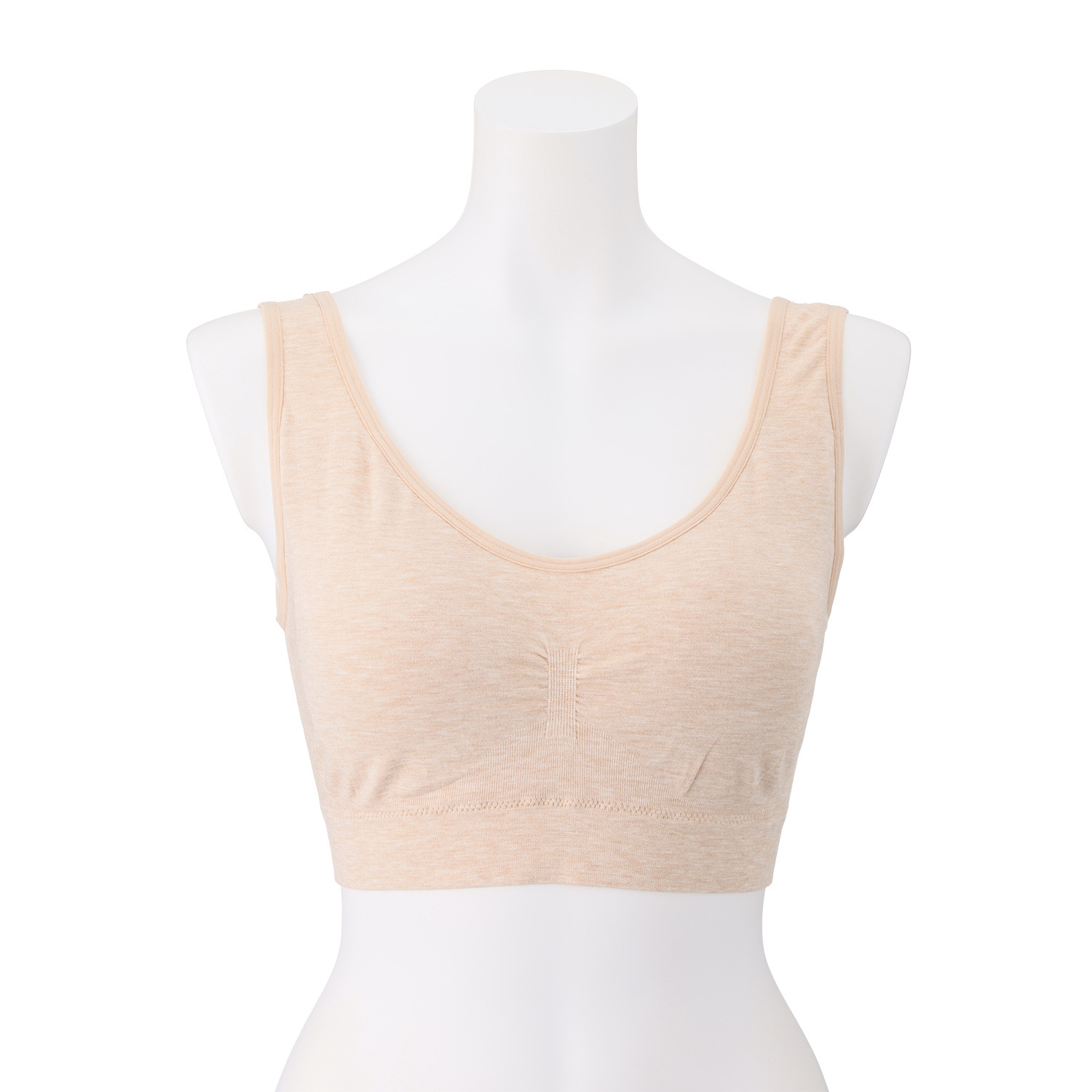 おしり家 サイズ選び不要！ Ｓ〜３Ｌサイズまで着用可 分離型パット付 ここちワンフィットブラ