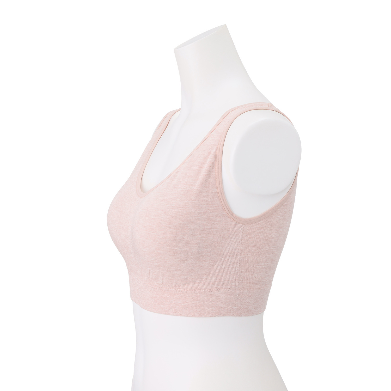 おしり家 サイズ選び不要！ Ｓ〜３Ｌサイズまで着用可 分離型パット付 ここちワンフィットブラ