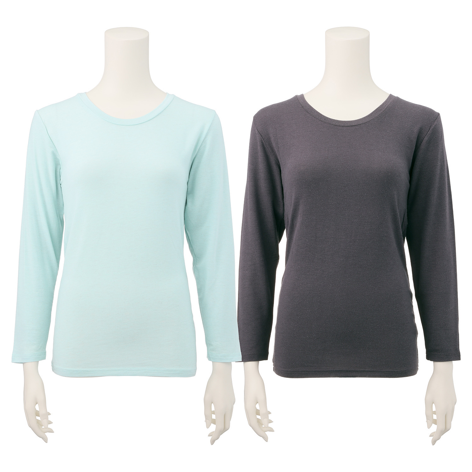 ジュエル 至福の柔らかさ ヒアルロン酸加工　Ｗ重ね 九分袖インナー２枚組