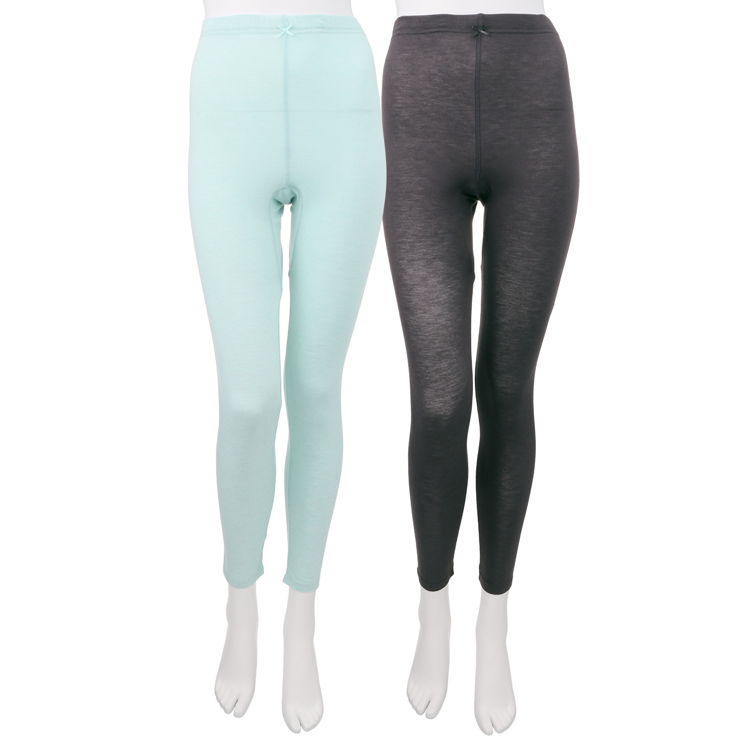 ジュエル 至福の柔らかさ ヒアルロン酸加工　Ｗ重ね 九分丈ボトム２枚組