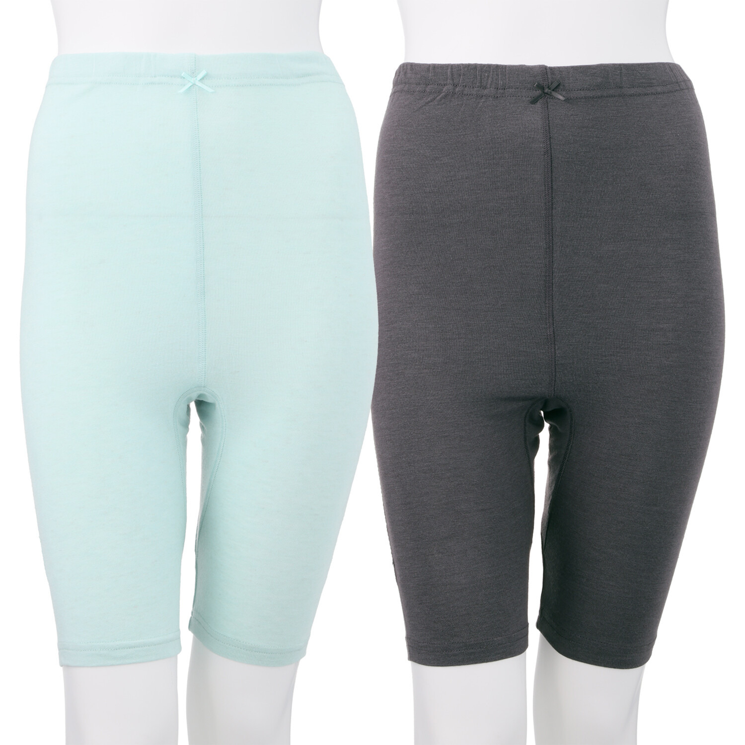 ジュエル 至福の柔らかさ ヒアルロン酸加工　Ｗ重ね 五分丈ボトム２枚組