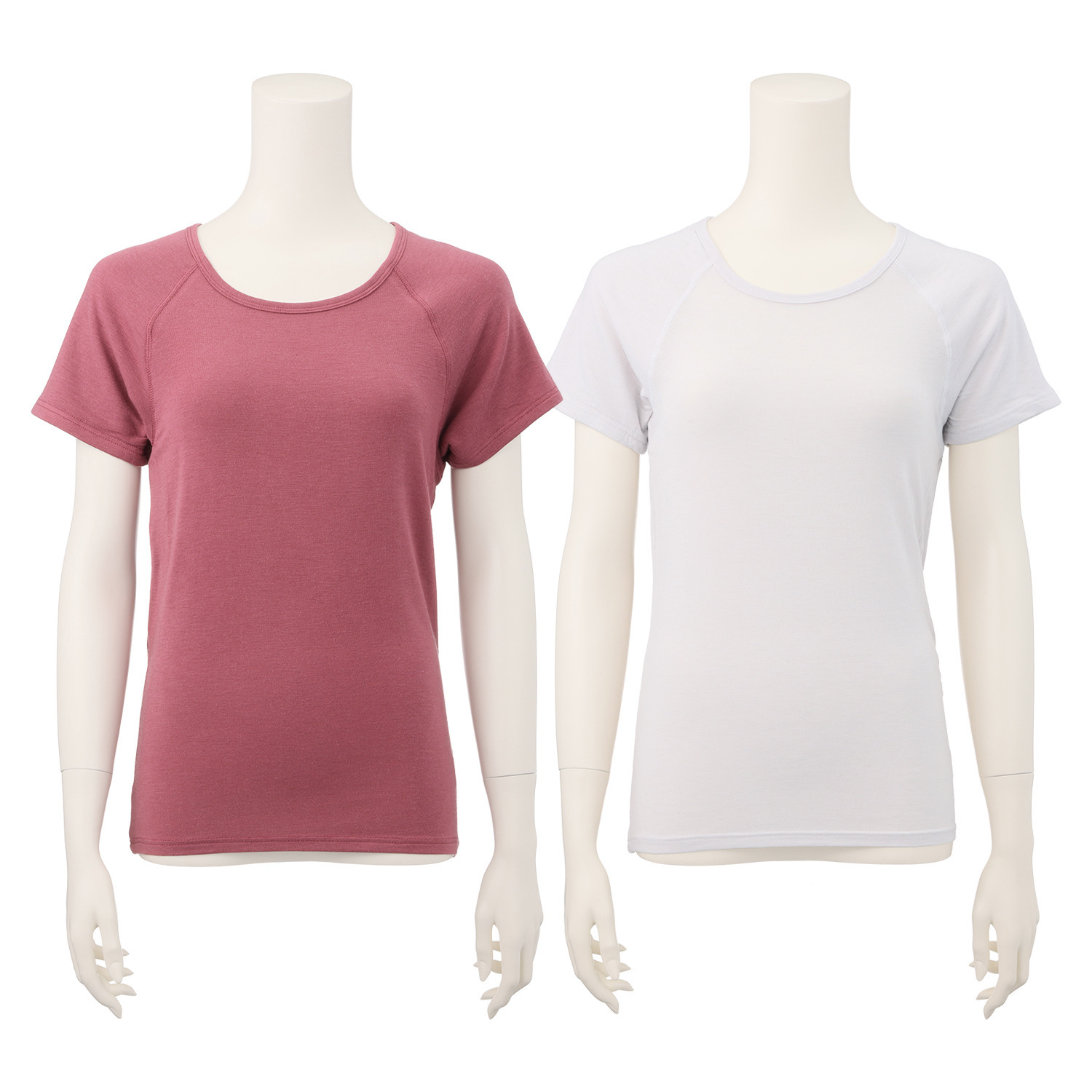 ジュエル 至福の柔らかさ ヒアルロン酸加工　Ｗ重ね フレンチ袖インナー２枚組