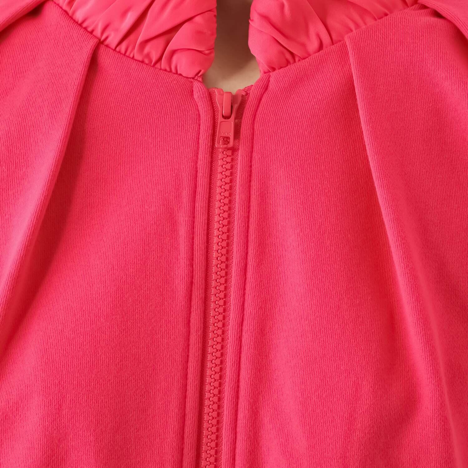 ユキコハナイ　シック 異素材コンビ エレガント見え 裏毛ブルゾン