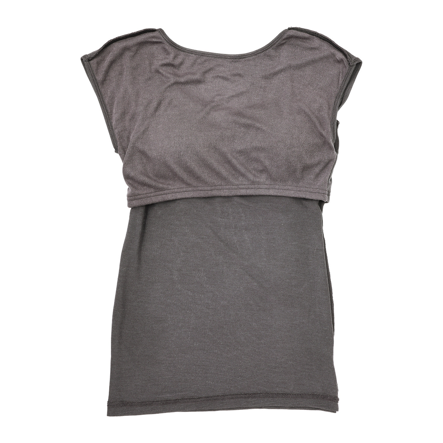 ジュエル 至福の柔らかさ ヒアルロン酸加工　Ｗ重ね カップ付フレンチ袖２枚組