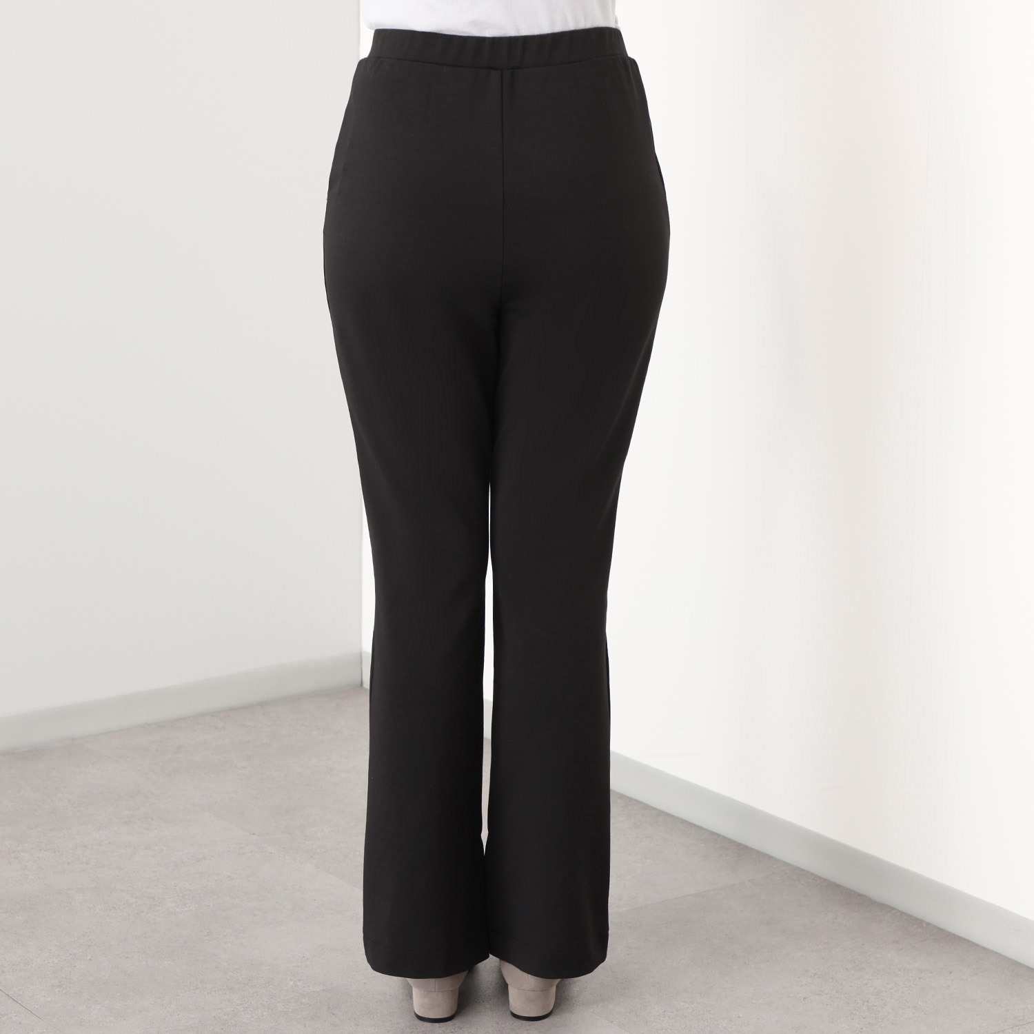 ヘ・エラ １サイズ細見え！？ 大人のクールな ハイテンション フレアーパンツ