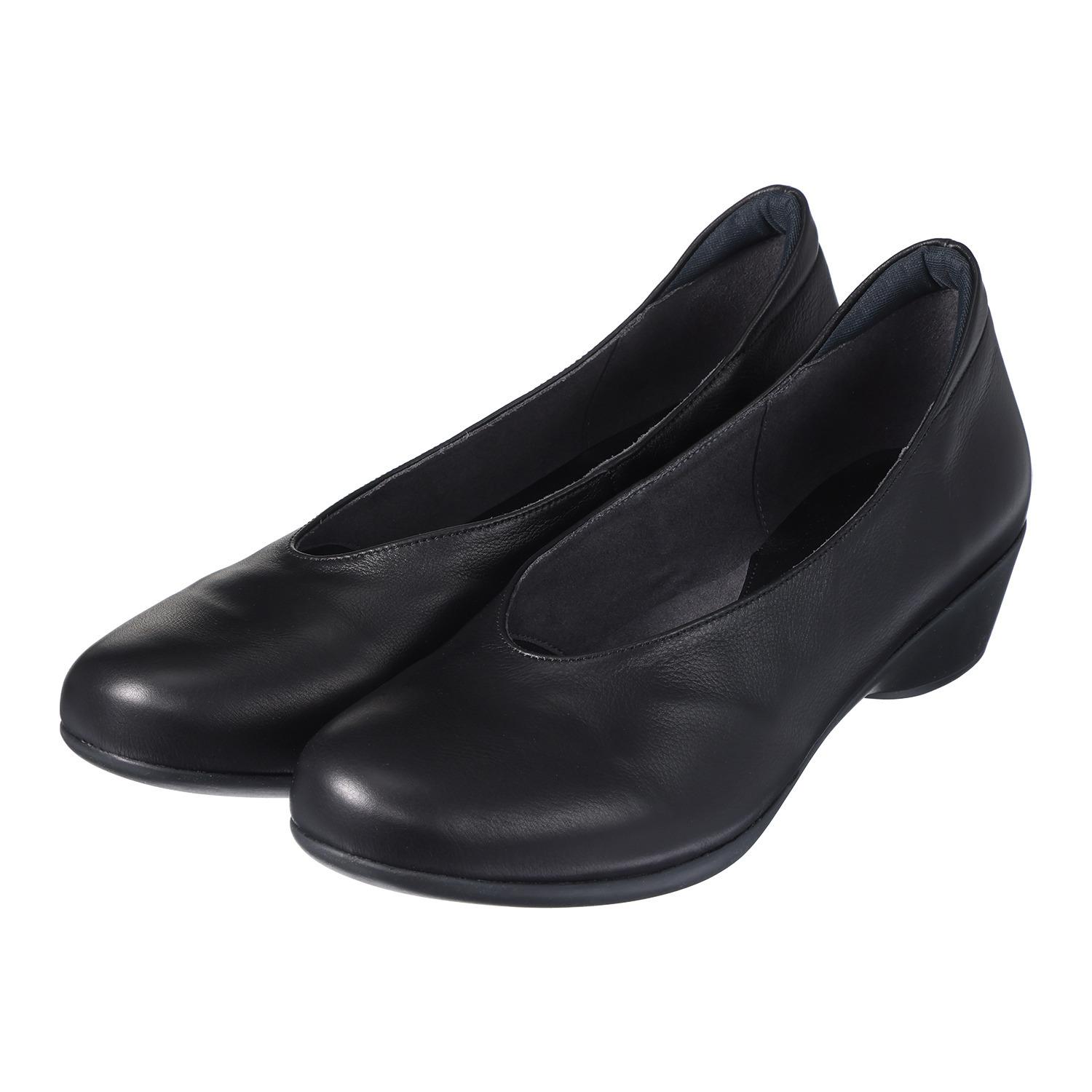 ミスキョウコ 日本製 はっ水ソフト牛革 エアリーパンプス