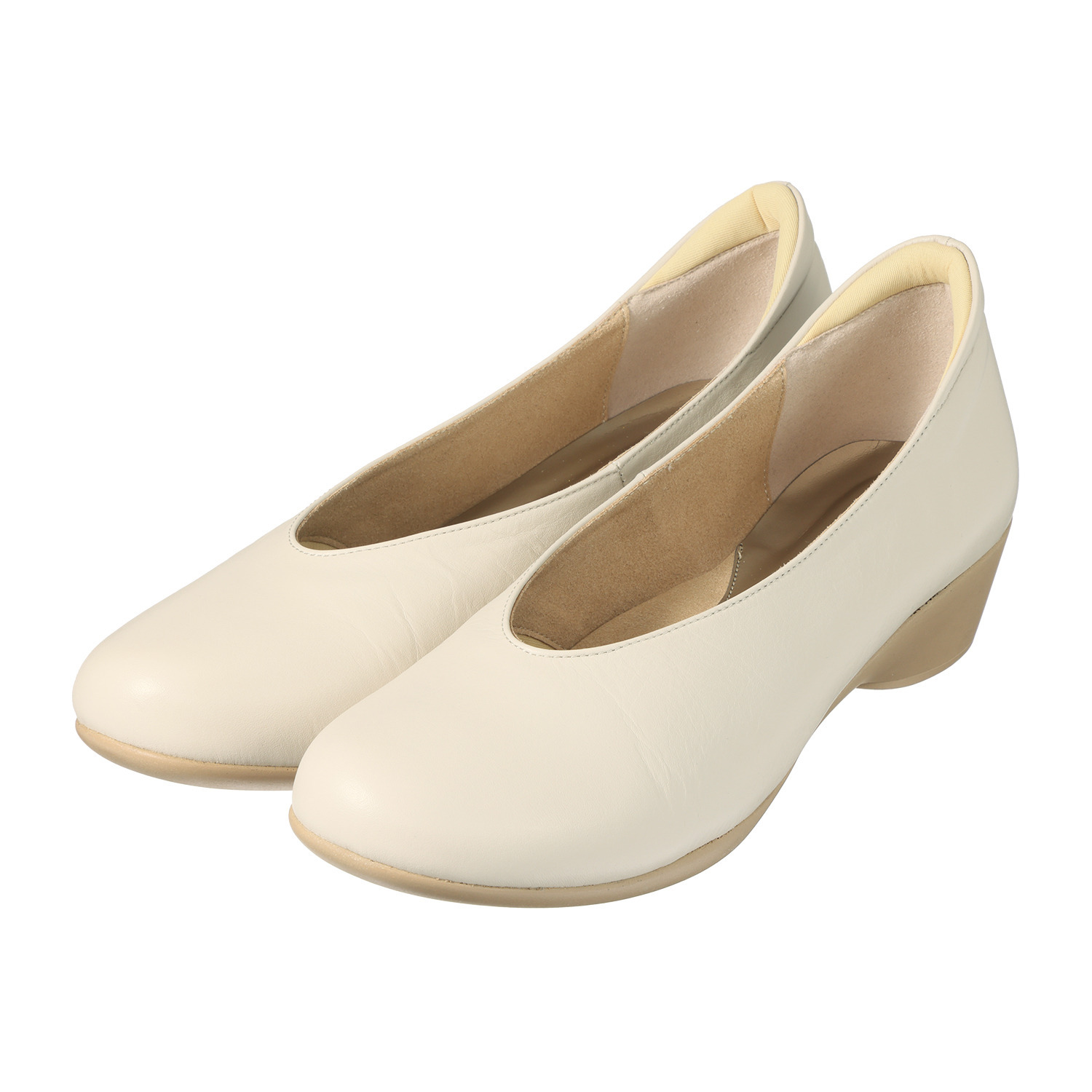 ミスキョウコ 日本製 はっ水ソフト牛革 エアリーパンプス