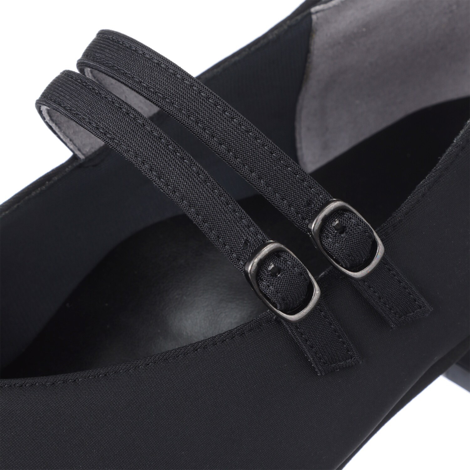 ミスキョウコ 日本製 はっ水 ダブルベルトパンプス