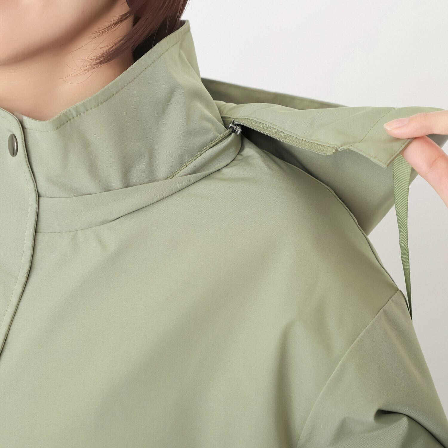 メルヴェイユ　ヴァント はっ水・軽量・ＵＶカット フード付スプリングコート