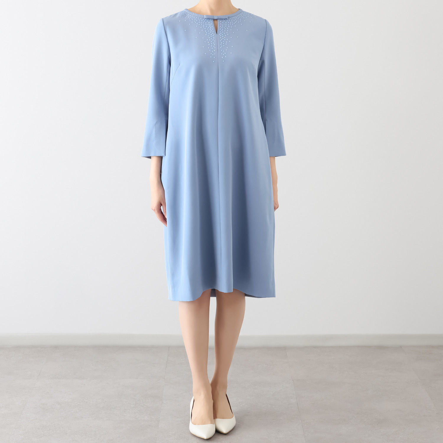 クリス・セリーン 煌めくラインストーン Ａラインワンピース