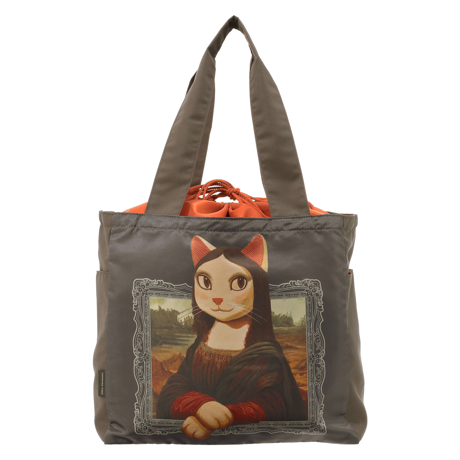キャットアート ポケッタブル ショッピングトートバッグ
