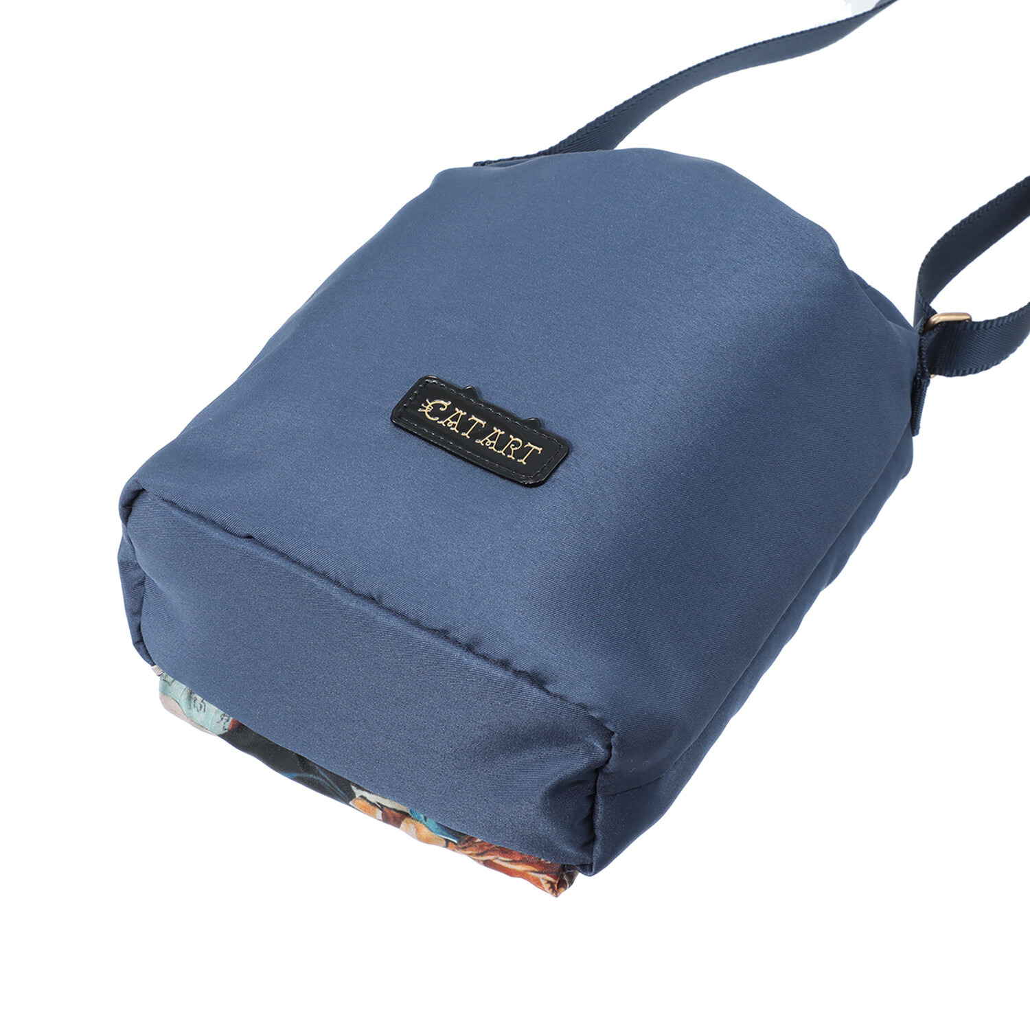 キャットアート 巾着ショルダーバッグ