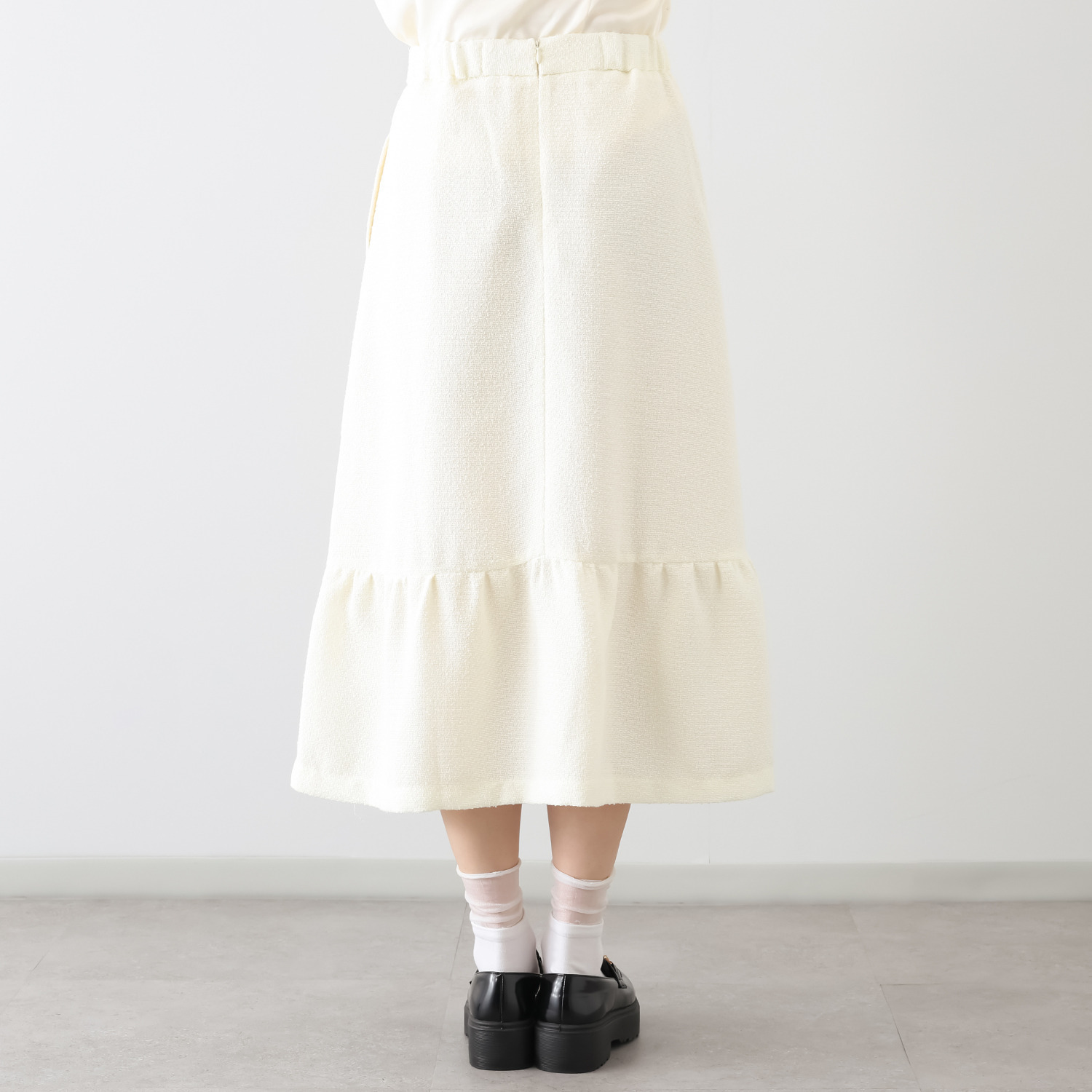 ミューリエ 余白のある上品さを演出 グレースフル ツイードスカート