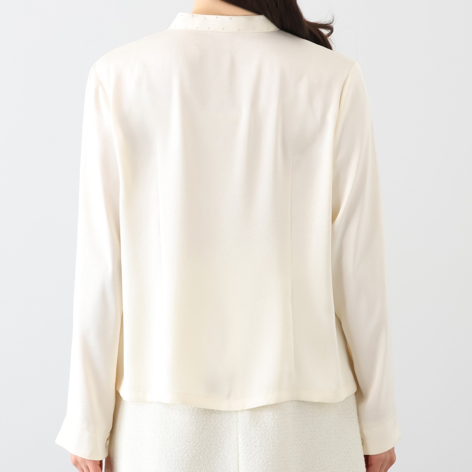 ミューリエ ヴィンテージな品格 ラインストーン付ブラウス