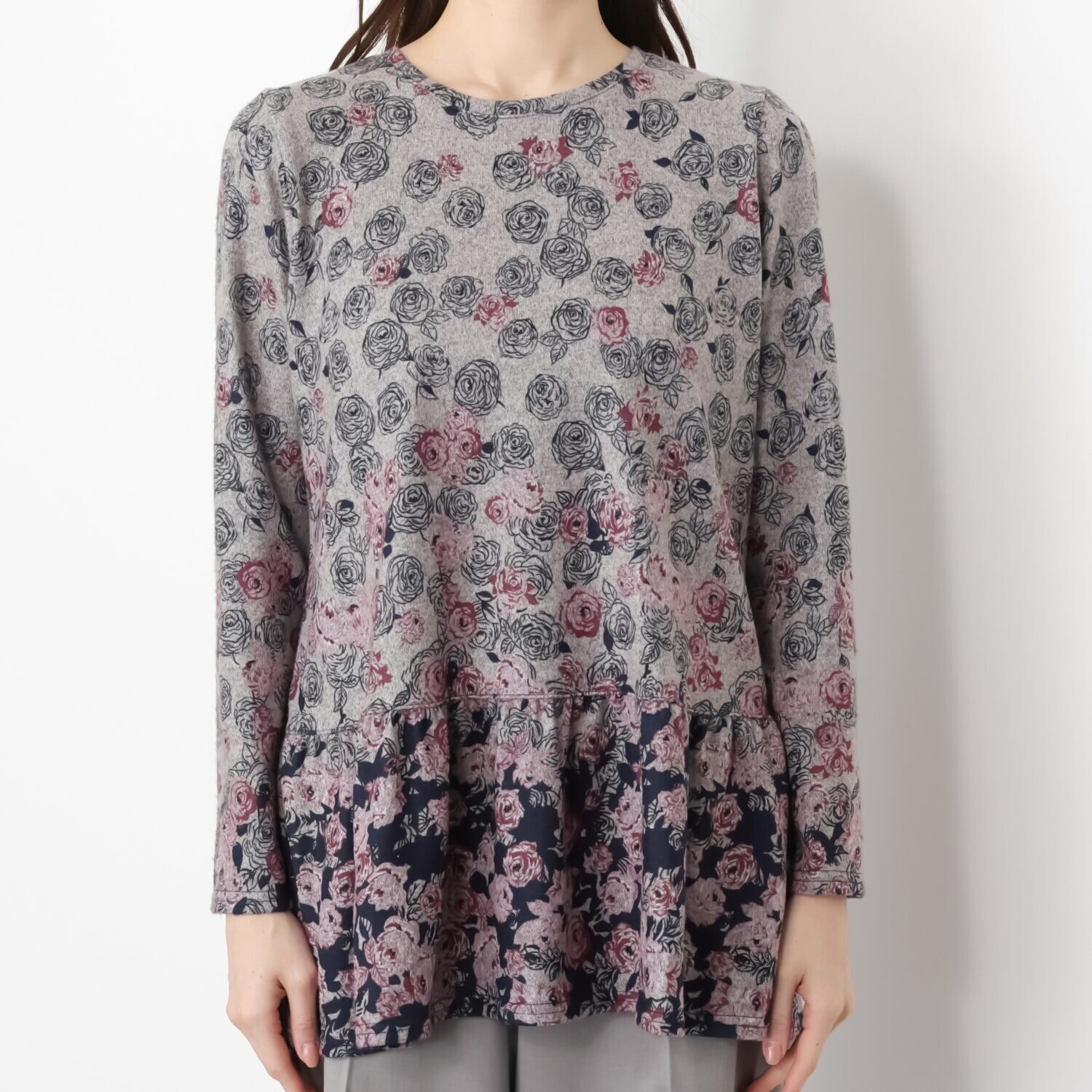 ダジュール フラワープリント チュニック