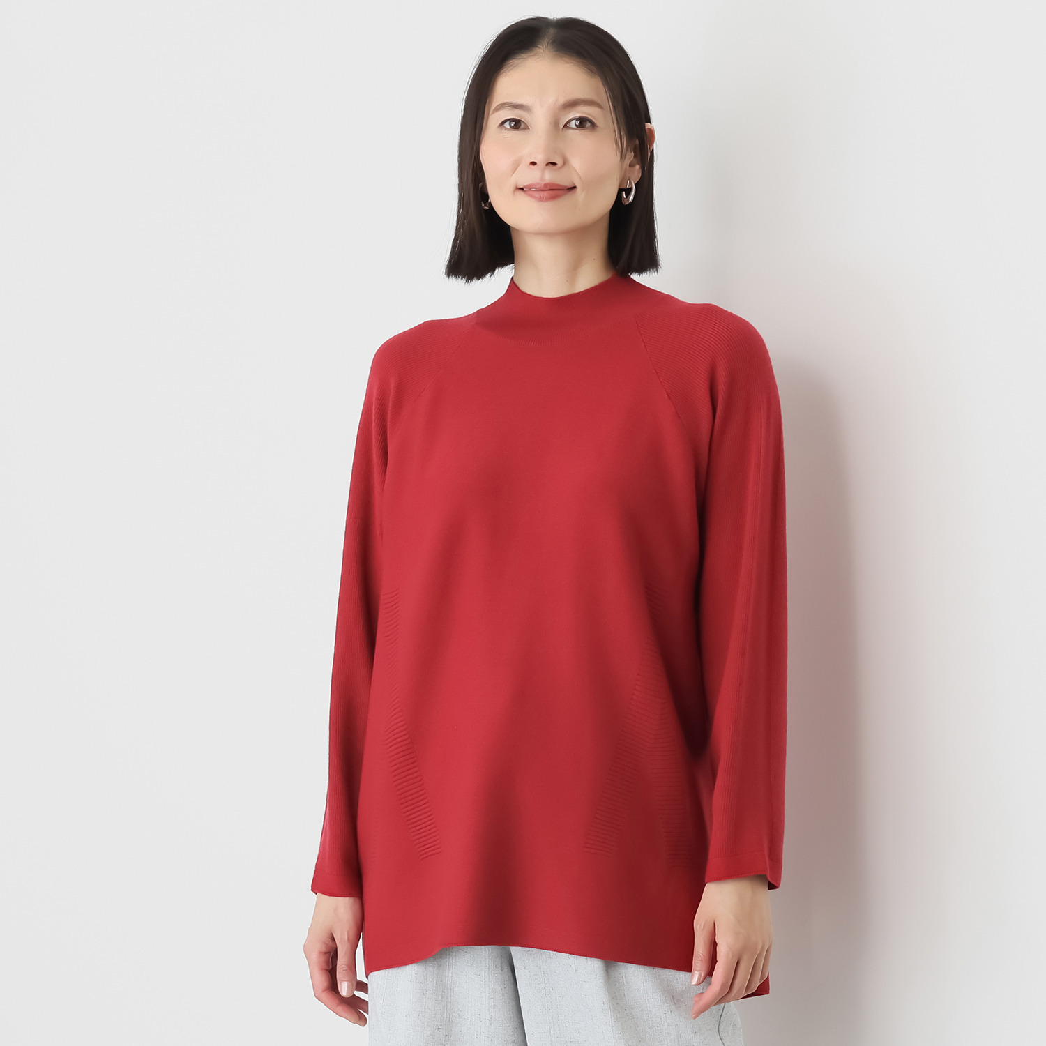 ダジュール ハイネック デザインセーター