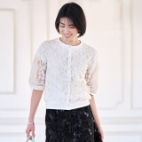 ルクオーレ スパンコールアクセント 立体チュ...