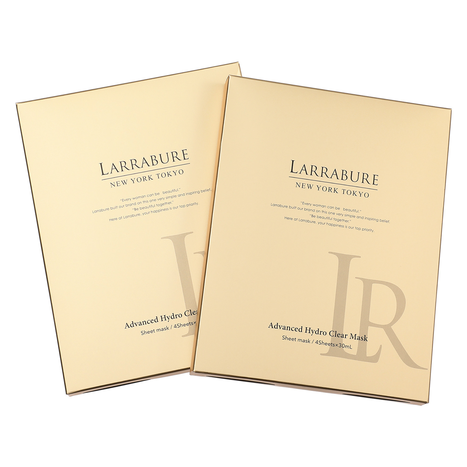 ララビュウ ハリ成分ＮＭＮ（ニコチン アミドモノヌクレオチド） ＆バクチオール配合！ ぷるぷる感覚シート アドバンスト　ハイドロ クリアマスク ２箱セット 