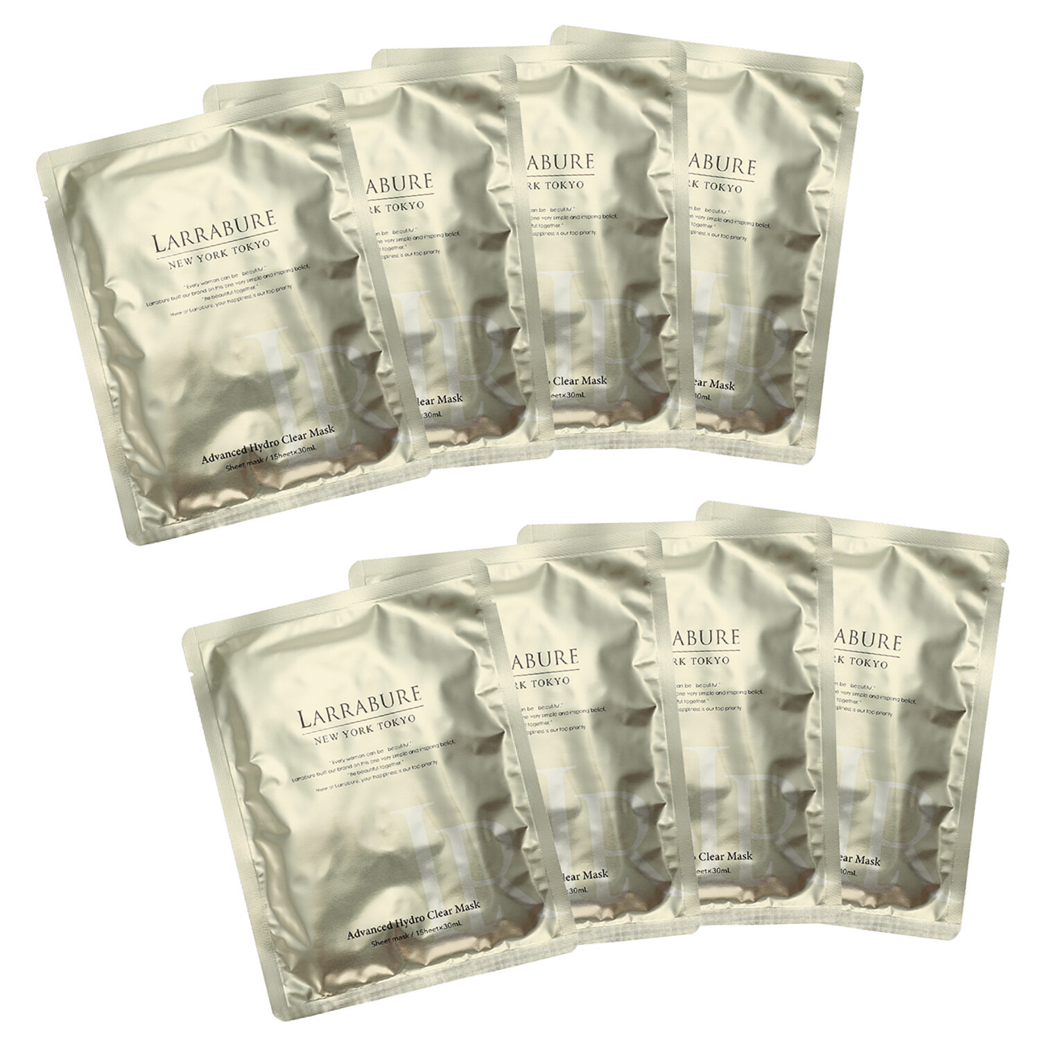 ララビュウ ハリ成分ＮＭＮ（ニコチン アミドモノヌクレオチド） ＆バクチオール配合！ ぷるぷる感覚シート アドバンスト　ハイドロ クリアマスク ２箱セット 