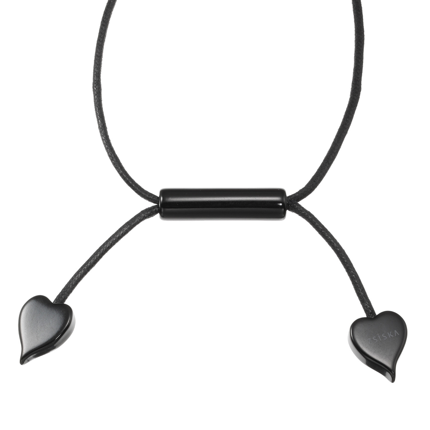 シスカ レジン レッドローズ ロングコードネックレス