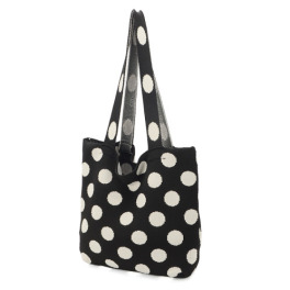 ラルジュ ドット柄 軽量　Ａ４ ニットトートバッグ