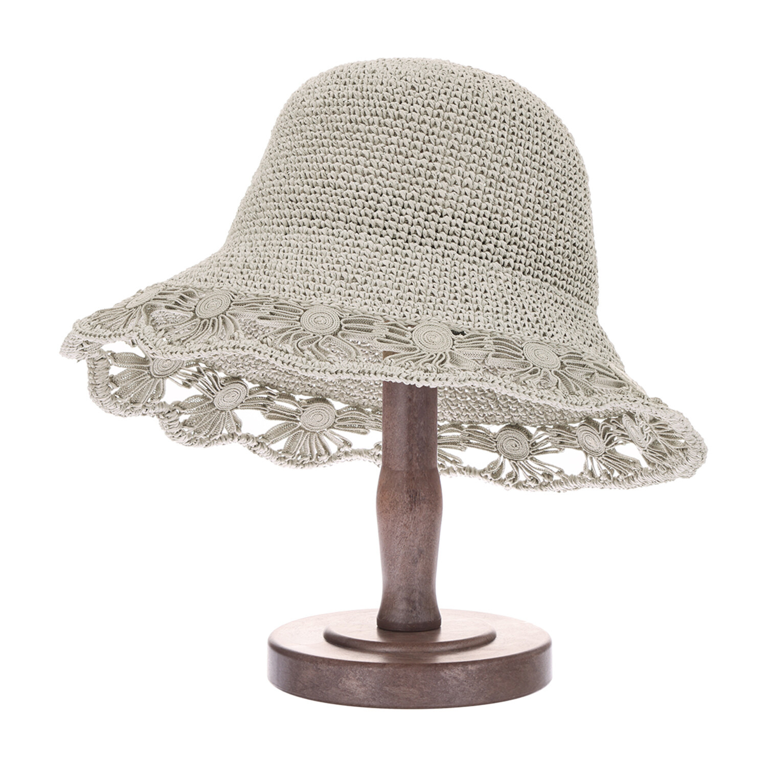 ジョナータ フラワーモティーフ 細手編み クローシュ