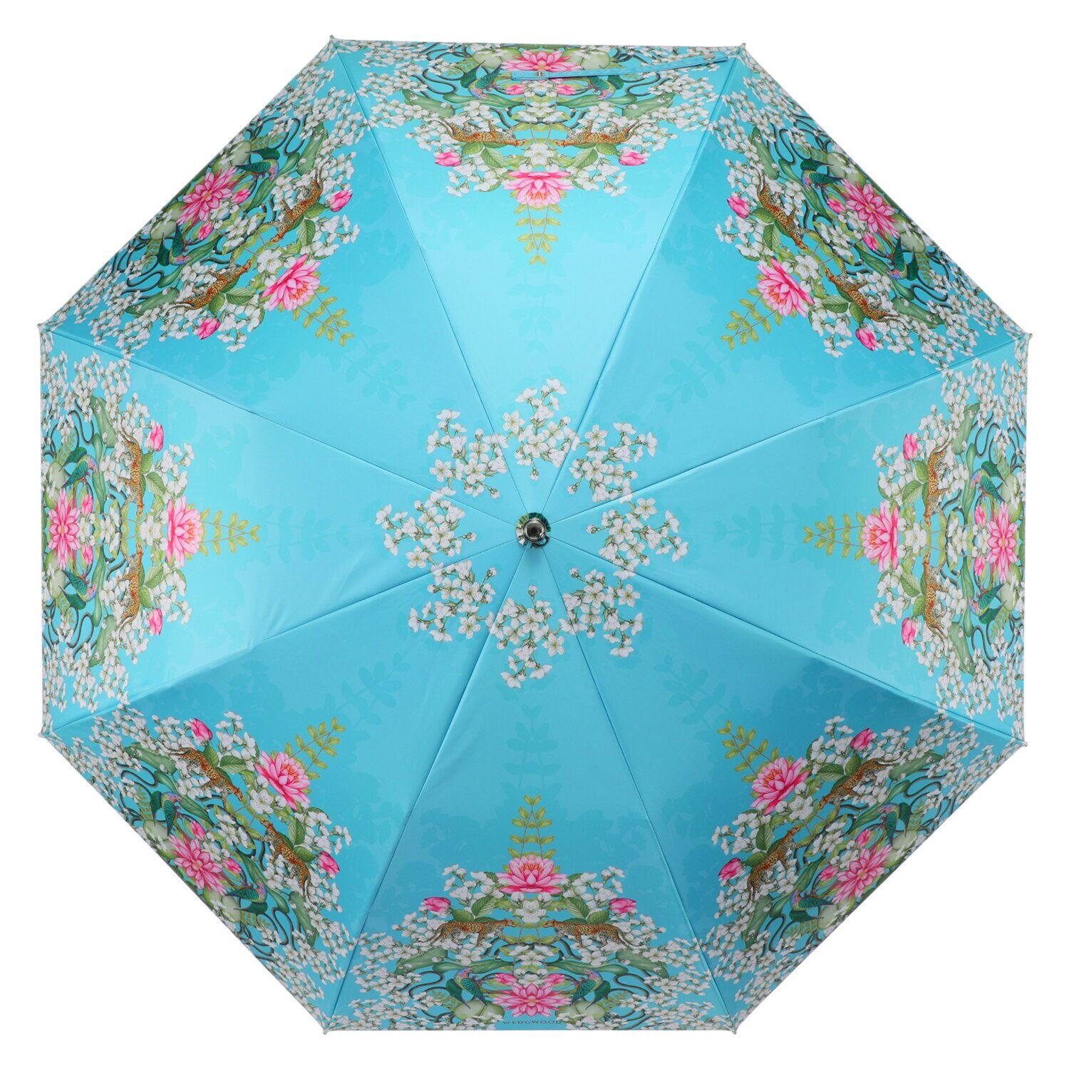 ウェッジウッド 楽々開閉 晴雨兼用折りたたみ日傘 収納バッグ付