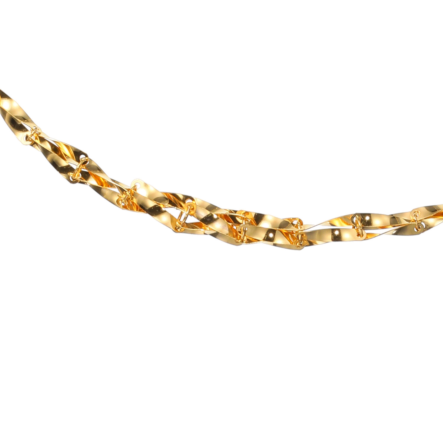 オール　ブランシュ 純金 ツイストペタルネックレス