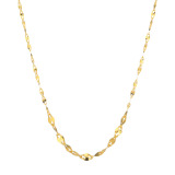 オール　ブランシュ 純金 ペタルロール グラデーションネックレス