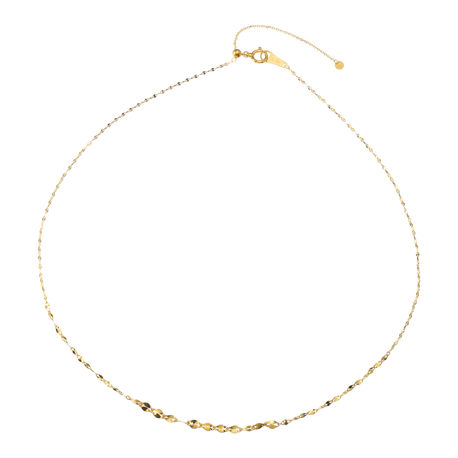 オール　ブランシュ 純金 ペタルロール グラデーションネックレス