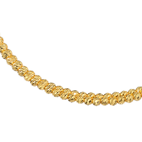 オール　ブランシュ 純金 ヴィーナスカット ２連フレキシブルバングル