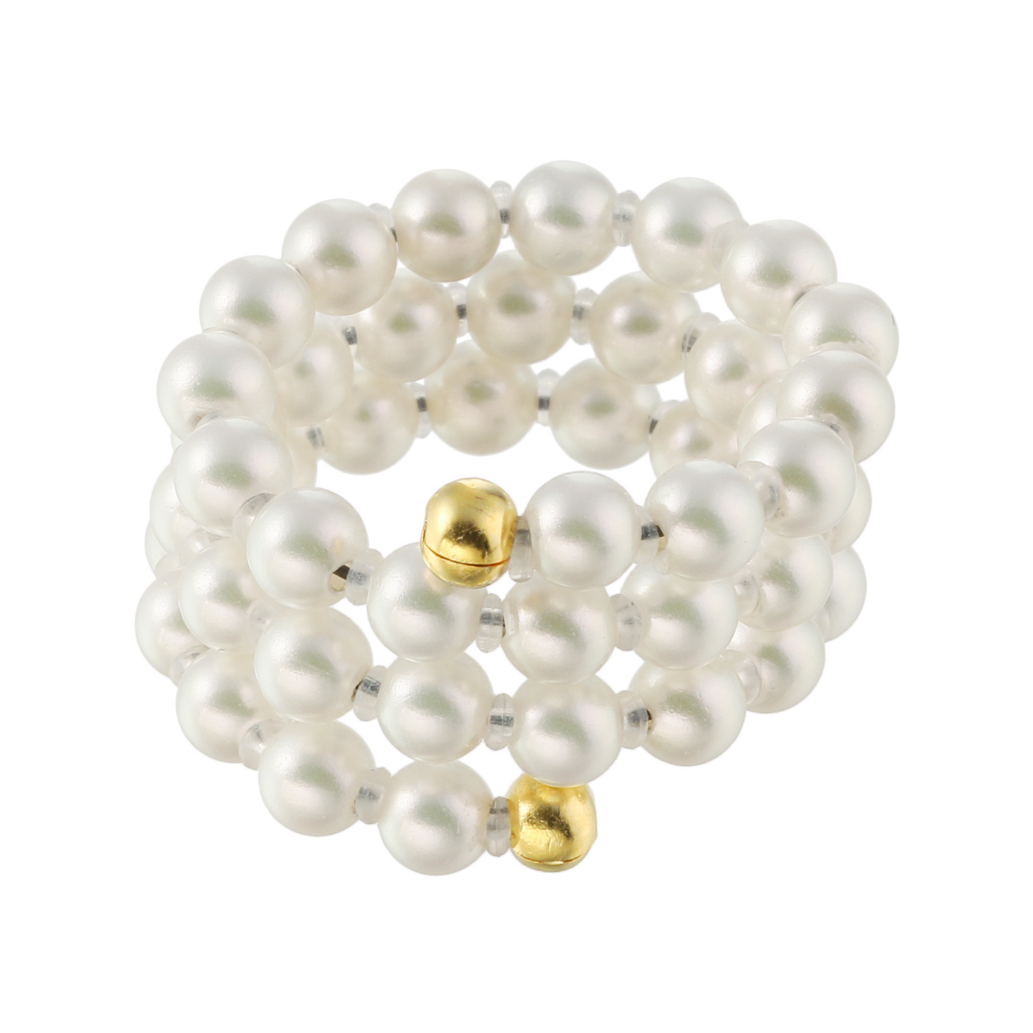 プレミアムパール 泉州の職人技 ベビー貝パール フレキシブルリング