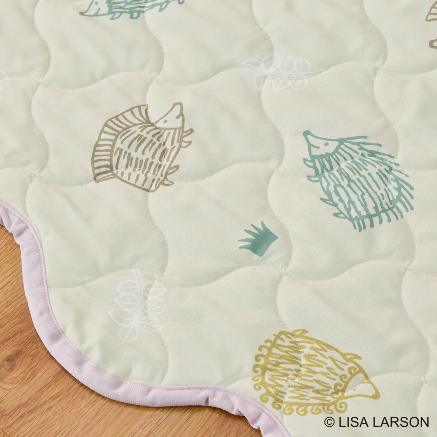 リサ・ラーソン 猫とハリネズミ リバーシブル マルチキルトカバー ＜１９０×２４０ｃｍ＞