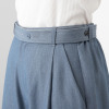 オンザビーバイサマーミー 安心と洗練を叶える 配色共布ベルト付 ワイドストレートパンツ