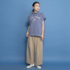 オンザビーバイサマーミー 安心と洗練を叶える 配色共布ベルト付 ワイドストレートパンツ