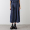 ワン　バイ ヨーコモリモト ライトオンスデニムで 爽やかモードカジュアル タックデザインスカート