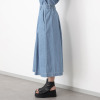ワン　バイ ヨーコモリモト ライトオンスデニムで 爽やかモードカジュアル タックデザインスカート