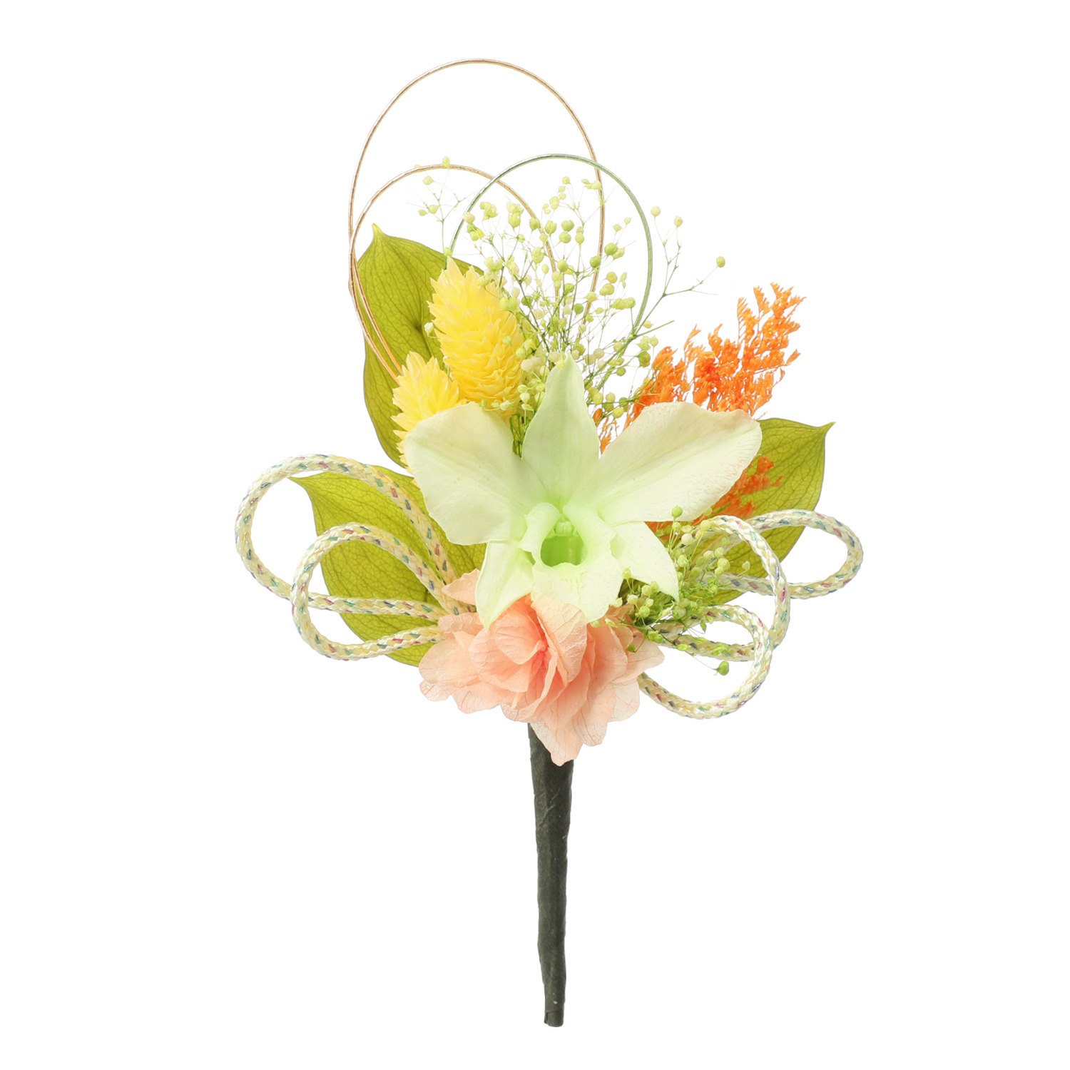 アトリエ・モノ プリザーブドフラワー 想いを紡ぐ心結び 華供花 ＜文月翠涼蘭＞